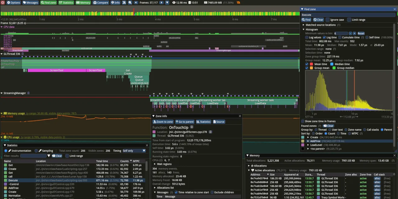 Frame profiler. Contribute to wolfpld/tracy development by creating an account on GitHub.