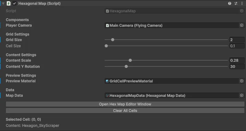 Map settings